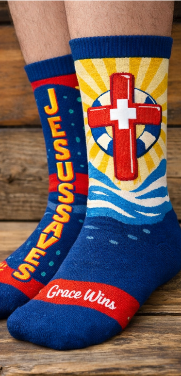 Cross and Grace Athletic socks